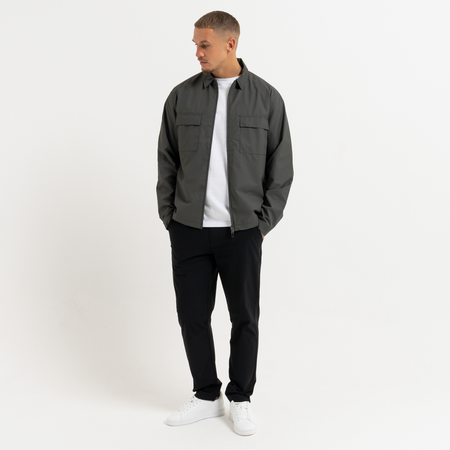 Bee Inspired Marshall Jacket in Olive, 2-way zip jacket with a dual-direction front zip, styled shot