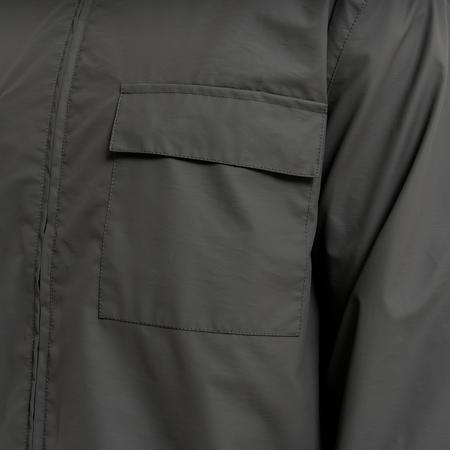 Bee Inspired Marshall Jacket in Olive, 2-way zip jacket with a dual-direction front zip, front view