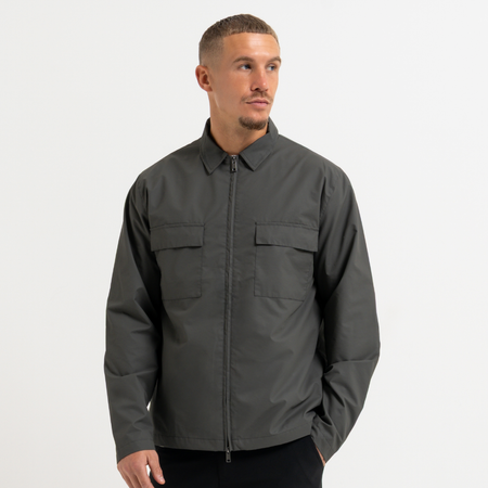 Bee Inspired Marshall Jacket in Olive, 2-way zip jacket with a dual-direction front zip, front view
