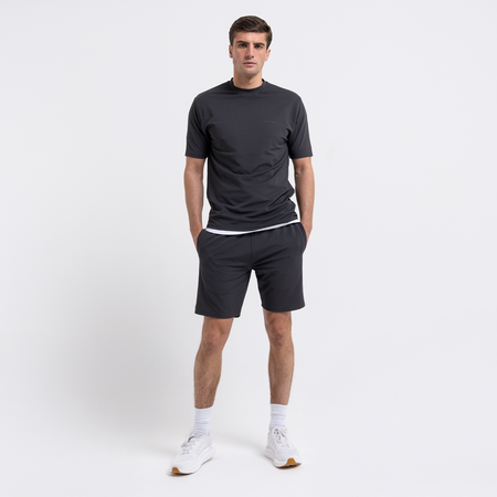 Bee Inspired Masina T-Shirt in Charcoal, relaxed fit tee, part of the Masina twin set, close-up
