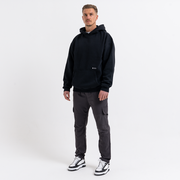 Initial Hoodie - Black