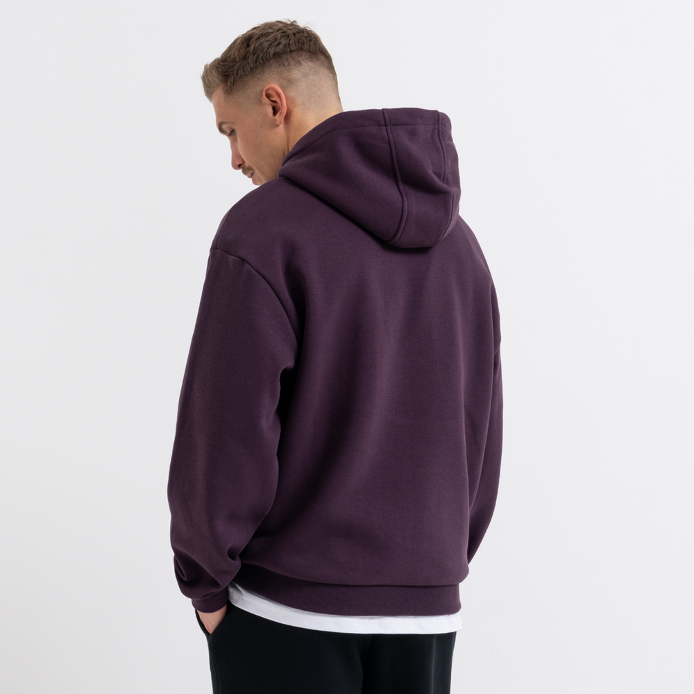 Initial Hoodie - Plum