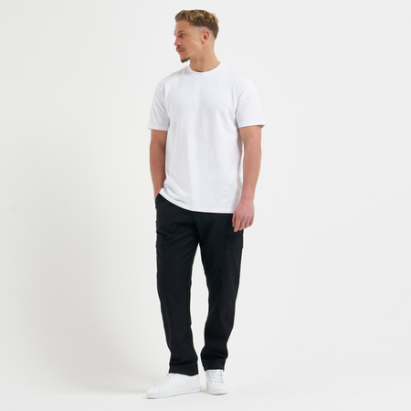 Bee Inspired Slim Fit Triple Pack in Black/White/White Heather, triple pack of slim fit tees for everyday comfort, close-up