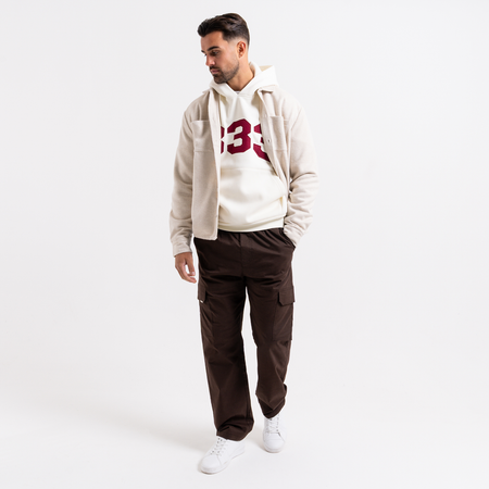 Bee Inspired Courtois Overshirt in Ecru, brushed fabric overshirt for warmth and layering, styled shot