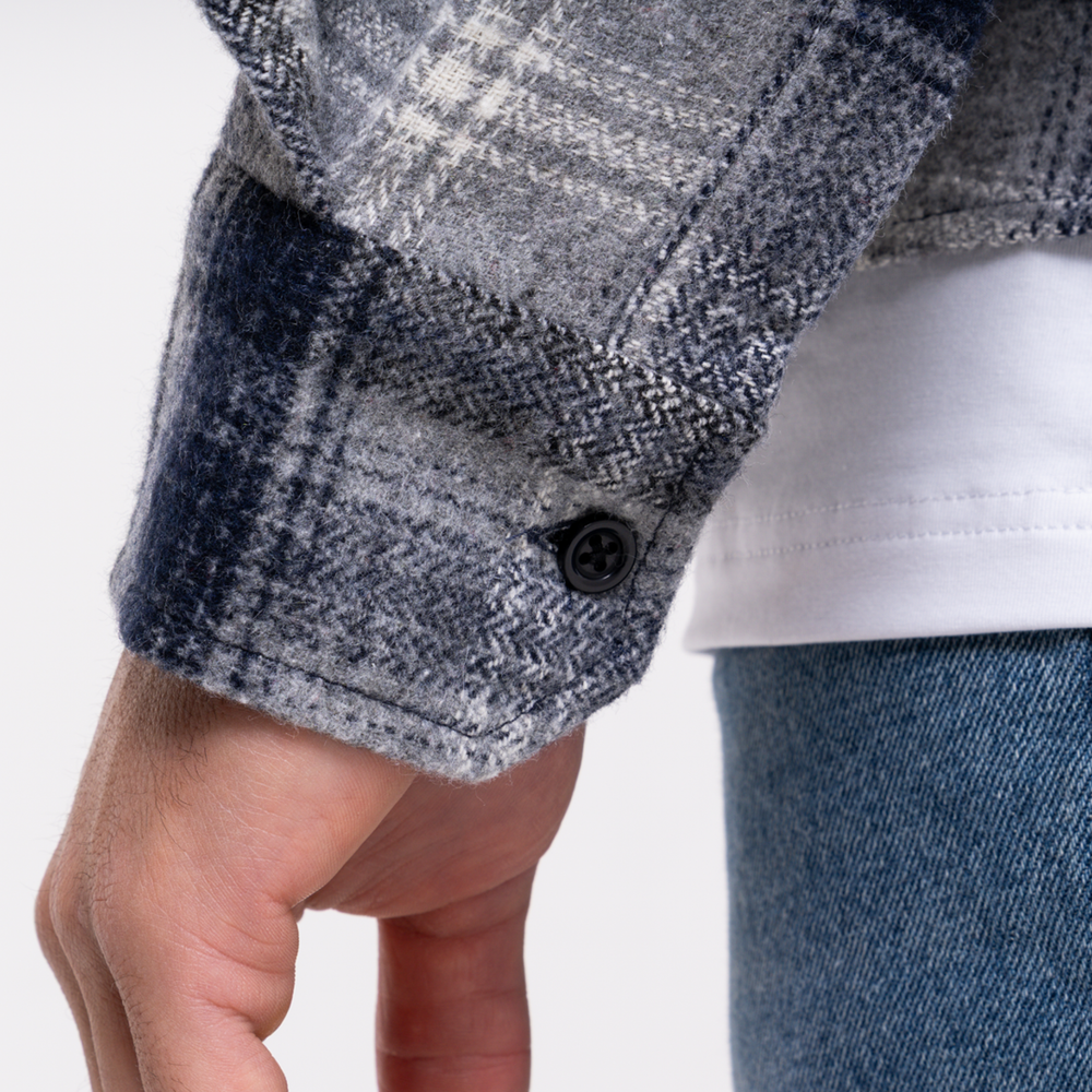 Fernandez Shirt - Grey/Navy Check