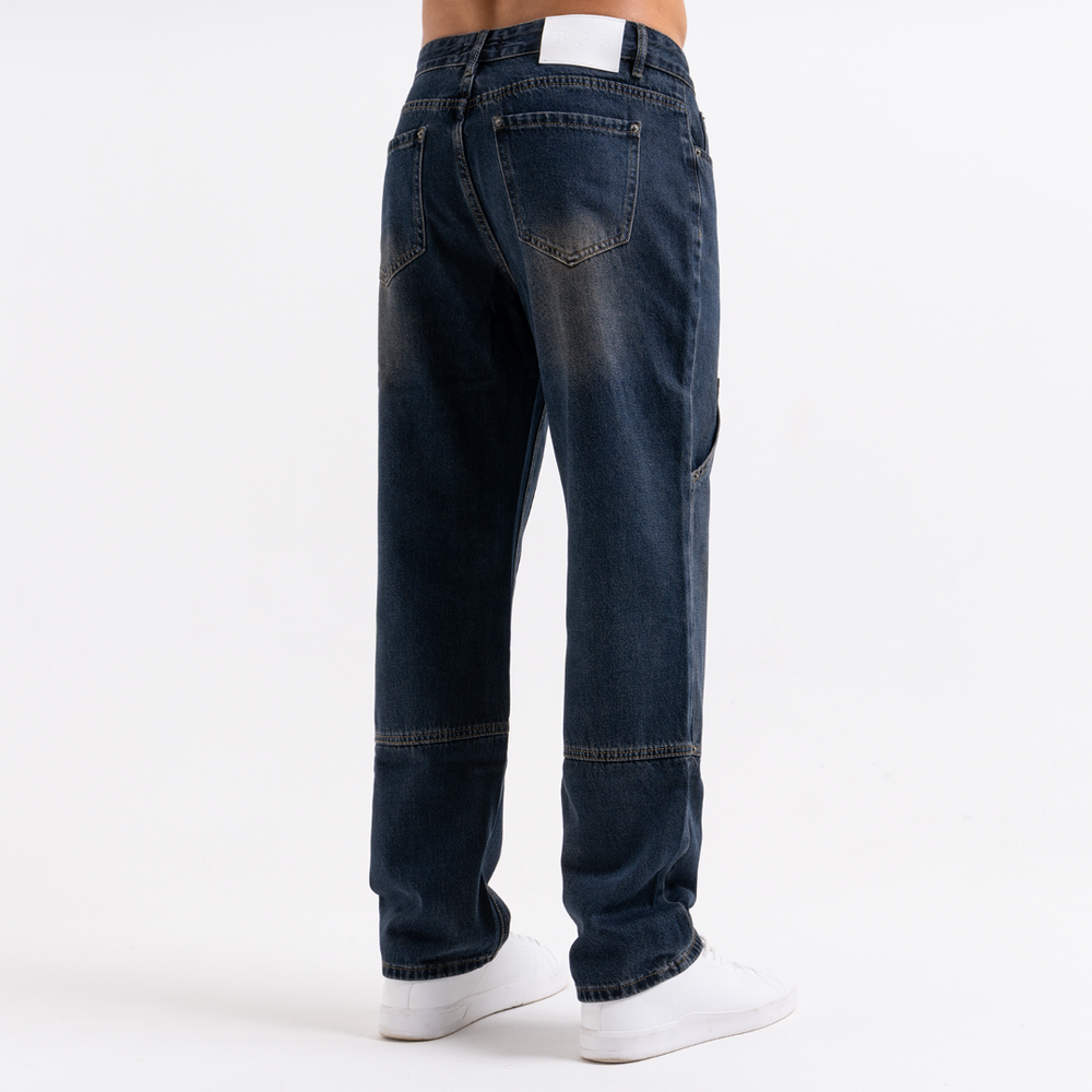 Pirlo Relaxed Workwear Jeans - Indigo Wash