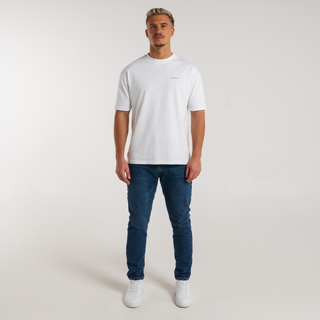 Bee Inspired Ralston Regular Fit Jeans in Dark Blue, regular fit jeans with a looser, comfortable feel, styled shot