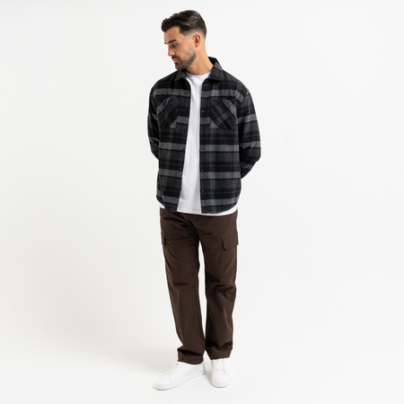Bee Inspired Rivero Relaxed Cargo Pants in Coffee, relaxed fit cargo trousers with multiple utility pockets, styled shot