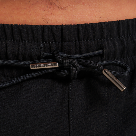 Bee Inspired Rivero Tech Cargo Pants in Black, regular fit tech cargo trousers, alternate angle