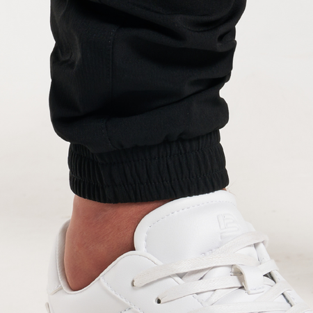 Bee Inspired Rivero Tech Cargo Pants in Black, regular fit tech cargo trousers, styled shot