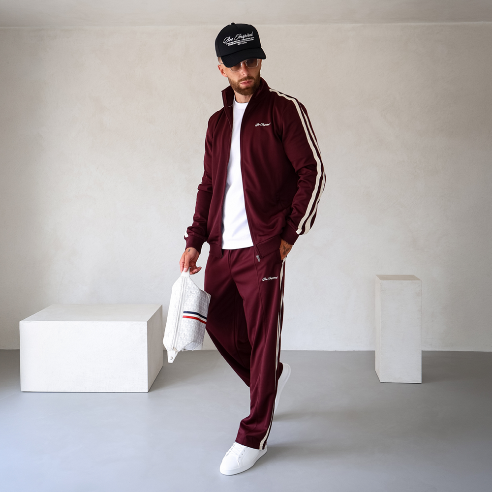 Sanchez Track Top - Burgundy