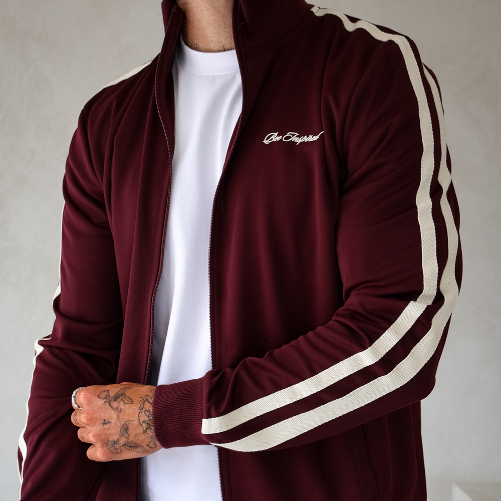Sanchez Track Top - Burgundy