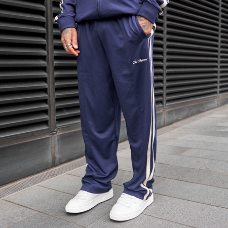Bee Inspired Sanchez Track Pant in Navy, tracksuit bottoms designed to match the Sanchez track top, front view