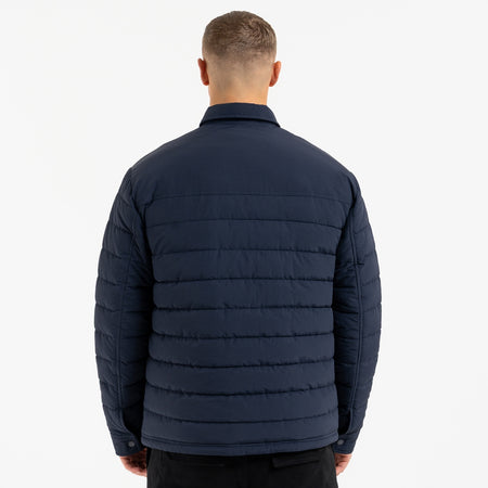 Siegrist Jacket in navy with grosgrain tape accents