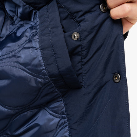 Siegrist Jacket in navy, focusing on two chest pockets