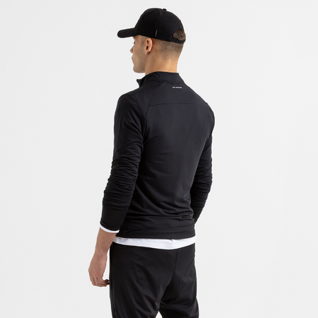 Bee Inspired Signature Sports 1/4 Zip in Black, quarter-zip sports top from the Life in Motion active range, styled shot