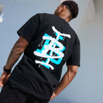 Tonali T-Shirt - Black/Aqua