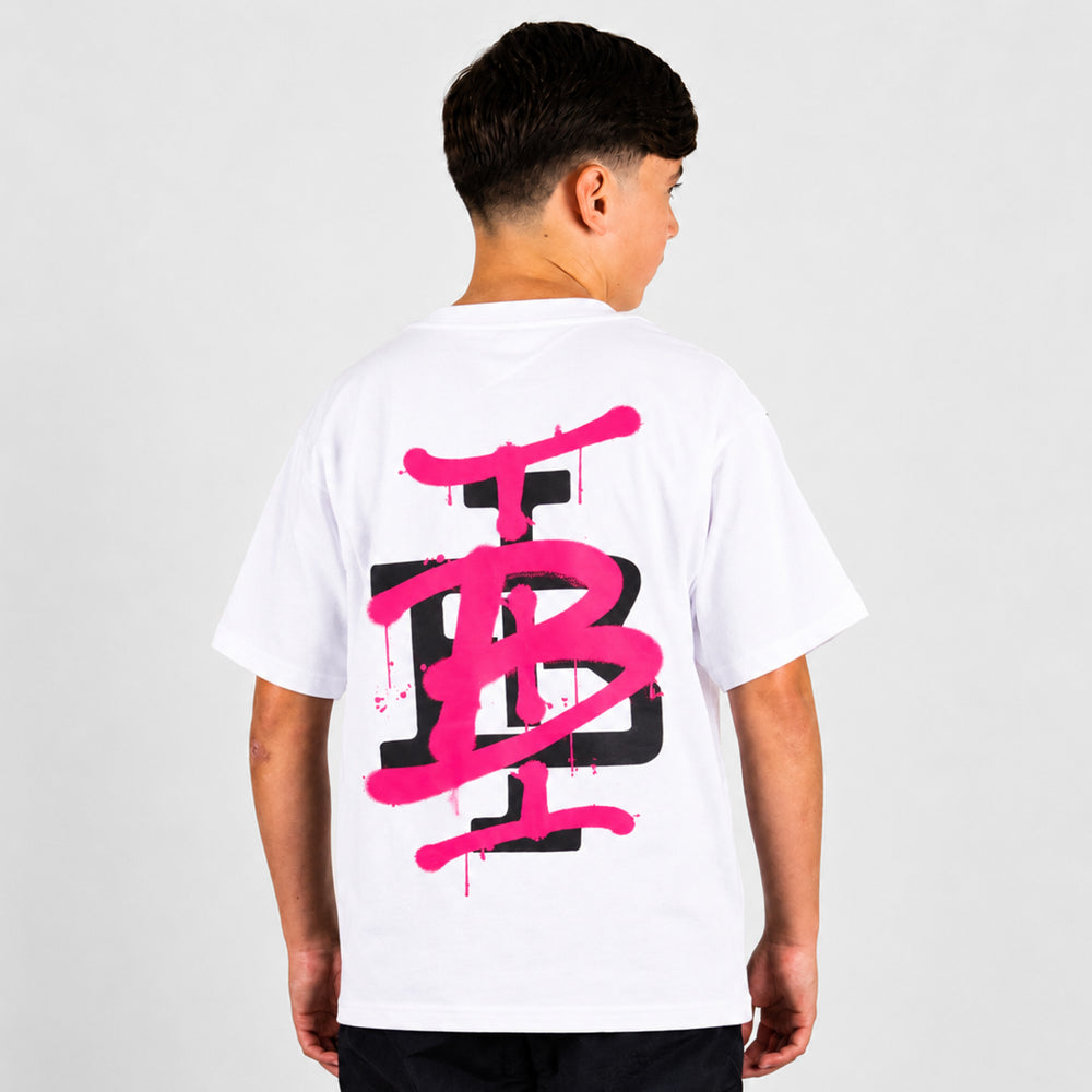 Junior Tonali T-Shirt- White/Pink