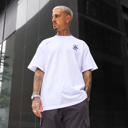 Tonali Oversized T-Shirt - White/Blue