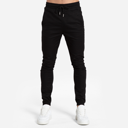 Bee Inspired Vesga Military Cargo in Black, military-style cargo trousers, back view